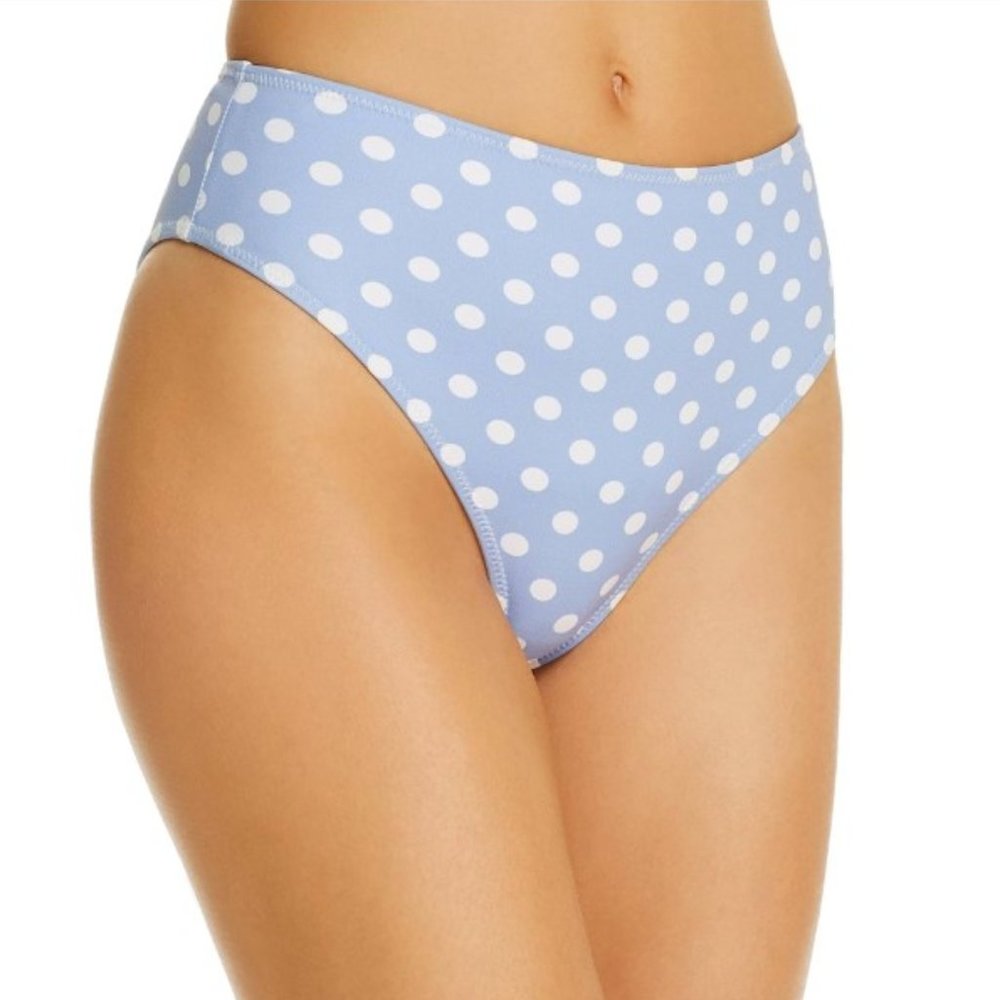 Caroline Constas Viki Bikini Bottom S / Blue Polka Dot. Tags attached